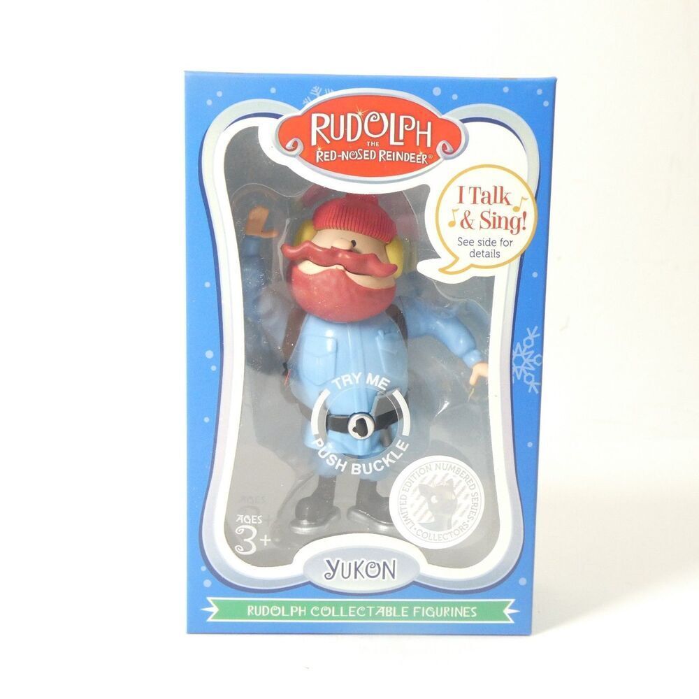 Rudolph The Red-Nosed Reindeer Talking Yukon Action Figure w/Box DEAD BATTERY